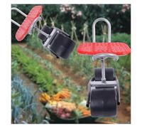 Sgabello per carrello da giardino, Sgabello da giardino con ruote, sedile da giardino girevole, sgabello da lavoro girevole, sedile da giardinaggio facile da spostare, riduce l'affaticamento del lavor