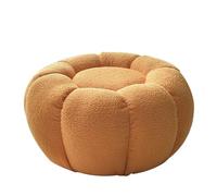 Sgabello per divano in peluche, design a zucca, poggiapiedi basso per soggiorno, camera da letto, per il tempo libero, comodo ed elegante, perfetto per l'arredamento della casa