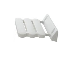 Sgabello per doccia a ribalta Sedile in ABS alluminio Sedia da Bagno Bianco