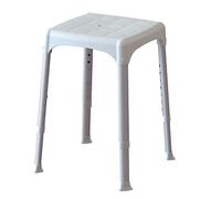 SEDUTA ANTISCIVOLO SGABELLO BIANCO DA BAGNO HL.CM.39-54 EH-STA-PP-BX