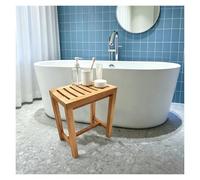 Sgabello Per Doccia, Sedia Per Doccia Anziani, Dotato Di Piedini Antiscivolo, Sgabello Per Doccia In Legno Impermeabile, Per Bagno Per Uso Interno Ed Esterno