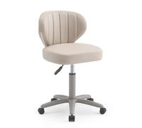 Sgabello per estetista altezza regolabile con 5 ruote con schienale