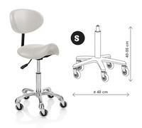 Sgabello per estetista con schienale centro estetico Elitè Pro Saddle