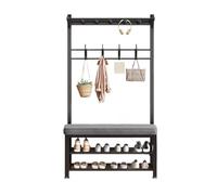 Sgabello per il cambio delle scarpe Appendiabiti da parete semplice multifunzionale for uso domestico, sgabello for cambio scarpe, portaoggetti for veranda, pavimento verticale, porta(60cm)