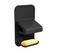 Sgabello per il riposo della doccia per la rasatura delle gambe | Sgabello per le gambe da barba | Passo di montaggio a parete con vassoio per appartamento in marmo di vetro acritico