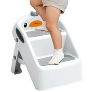 Sgabello per passo per bambini - 48,5 x 31,5 cm passo del bagno, facile portabilità | Sgabelli da bagno per bambini con design stabile, sgabello per gradini pieghevoli per l'allenamento