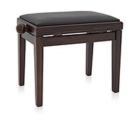 Sgabello per Pianoforte Regolabile Gear4music Palissandro