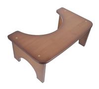 Sgabello per Toilette in Bambù, Step Stool per Bagno Adulto | Design Stabile e Multifunzionale, Comodo e Sicuro, Finitura Semplice ed Elegante