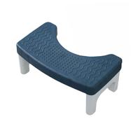 Sgabello per WC accovacciato per un facile movimento intestinale, poggiapiedi in plastica compatto, design curvo allevia la stitichezza, accessorio da bagno salvaspazio