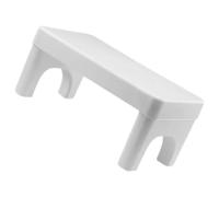 Sgabello per Wc Bianco in Plastica Pp, Postura Ottimizzata | Struttura a Gambe, Piano Ampio e Forma Arrotondata, per Lavabo e Zona Cambio Scarpe