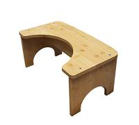Sgabello per Wc Ragazzo Ragazza in Legno Colore Khaki, Stabile | 1 Pezzo, Pulizia Semplice, Centro di Gravità Bilanciato, Portata Elevata, Adatto a Tutta la Famiglia