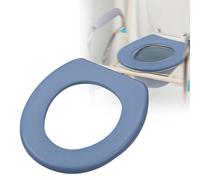 Sgabello per WC, sedie, pannello blu, sedile rialzato per WC sostitutivo