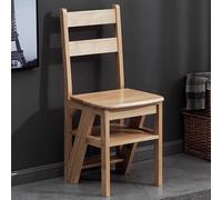 Sgabello pieghevole a scala, sedia convertibile con capacità di 200 kg, multifunzionale per cucina e biblioteca