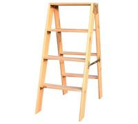 Sgabello pieghevole a scala Sgabello Pieghevole con Scaletta a 4 Gradini, Sedie con Scaletta da Arrampicata in Legno Ispessita con Pedale Ampio for Adulti, Altezza 100 cm Sgabelli