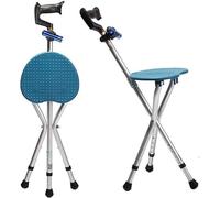 Sgabello pieghevole con cuscinetti antiscivolo, portatile, per anziani e anziani
