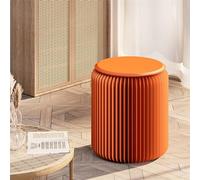 Sgabello pieghevole con cuscino in poliuretano, sedia rotonda pieghevole portatile, forte forza portante, può essere utilizzato come tavolino, ideale per casa, feste, ufficio, mostre e centro