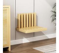 Sgabello pieghevole da doccia in legno massello, sgabello salvaspazio da parete per ingresso e doccia, elegante sgabello per uso domestico, perfetto per cambiare le scarpe e rilassarsi
