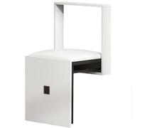 Sgabello pieghevole da doccia, montaggio a parete, in legno massello, sedile pieghevole per bagno, cucina, corridoio, design invisibile salvaspazio