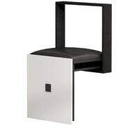 Sgabello pieghevole da doccia, montaggio a parete, in legno massello, sedile pieghevole per bagno, cucina, corridoio, design invisibile salvaspazio