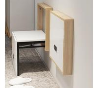 Sgabello pieghevole da parete, sedia pieghevole ultra sottile per camini, balconi, armadi e bagni