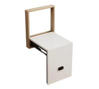 Sgabello pieghevole da parete, ultra sottile, sedia pieghevole per camini, balconi, armadi, bagni e spazi esterni, design salvaspazio per casa e giardino