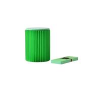 Sgabello pieghevole in carta for fisarmonica, sedile ottomano portatile | Sgabello salvaspazio for l'ingresso, la camera da letto, il soggiorno, l'arredamento della casa(Green)