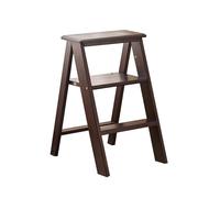 Sgabello pieghevole in legno a tre gradini per casa e ufficio, design portatile e funzionale per una facile accessibilità