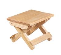 Sgabello pieghevole in legno, piccolo gradino, altezza 7 cm, design pieghevole, capacità 136 kg, ideale per soggiorno, camera da letto, cucina, cortile, giardino