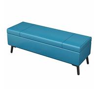 Sgabello pieghevole in pelle ecologica in poliuretano ignifugo, grande capacità, con piedini in metallo, versatile sgabello fasciatoio per la casa, elegante e