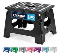 Sgabello pieghevole - Larghezza 27,9 cm - il leggero sgabello è abbastanza resistente per sostenere adulti e sicuro per bambini. Si apre facilmente con una custodia. Ideale per cucina