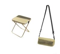 Sgabello pieghevole leggero e portatile per campeggio, viaggi, pesca ed escursionismo, sedile compatto da esterno con telaio in acciaio al carbonio e tessuto Oxford, 26 x 24 x 24 cm e 29 x 31 x 25 cm