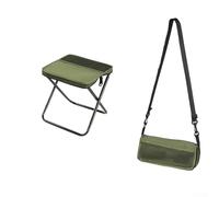 Sgabello pieghevole leggero e portatile per campeggio, viaggi, pesca ed escursionismo, sedile compatto da esterno con telaio in acciaio al carbonio e tessuto Oxford, 26 x 24 x 24 cm e 29 x 31 x 25 cm