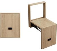 Sgabello Pieghevole per Cambio Scarpe Da Ingresso Montato A Parete, Posti A Sedere per Bagno, Sgabello In Legno Massello Panca per Scarpe Invisibile per Soggiorno (1)
