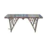 Sgabello pieghevole per cavalli, scala in ferro resistente, ponteggio portatile regolabile per decorazione domestica, pittura murale, supporta 250 kg