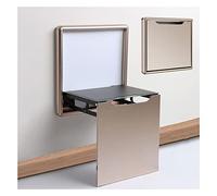 Sgabello Pieghevole per Doccia da Parete, Sedile per Doccia da Montare a Muro, Sgabello da Bagno Antiscivolo per Anziani, Donne In Gravidanza, Disabili, Invisibile Sgabello per Cambio(Color:Oro)