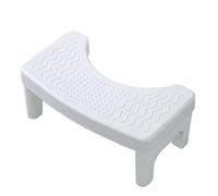 Sgabello pieghevole per WC migliora la postura, aiuta le emorroidi, in caso di stitichezza e sindrome dell'intestino irritabile, bianco