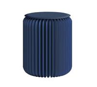 Sgabello pieghevole portatile a nido d'ape con cuscino, elegante sedia pieghevole blu, facile da montare, design compatto, per uso domestico ed esterno, 36 x 44 cm