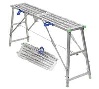 Sgabello pieghevole portatile a scala, altezza regolabile per il miglioramento della casa, attrezzatura per rattoppare cartongesso o pulire le finestre, A-180 cm