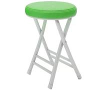 Sgabello pieghevole portatile con seduta imbottita, sedia da bar impilabile per casa, cucina, sala da pranzo e uso esterno, design rotondo salvaspazio, supporta 150 kg, ideale per angolo colazione