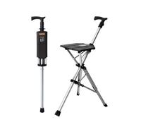 Sgabello Pieghevole Portatile con Seggiolino Bastone da passeggio con sedil | Bastone da passeggio pieghevole con sedile, sedia portatile con bastone da passeggio in lega alluminio per passeggiate viaggi