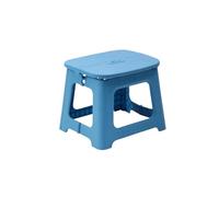 Sgabello pieghevole portatile for uso domestico da pesca campeggio in plastica(Blue S)