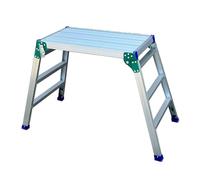 Sgabello pieghevole portatile, piattaforma di lavoro telescopica di | Sgabello pieghevole portatile, in alluminio leggero, per decorazione domestica e pittura da parete, supporta fino a 150 kg