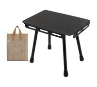 Sgabello pieghevole, portatile, pieghevole, da campeggio, sedia da, con borsa per il trasporto, poggiapiedi per campeggio, picnic, viaggi ed escursioni