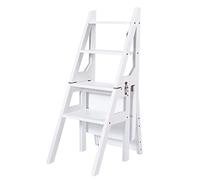 Sgabello pieghevole - Scala portatile per biblioteca, sedile pieghevole versatile e espositore per adulti, ufficio, casa, cucina, uso esterno