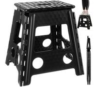 Sgabello Pieghevole Sgabellino Antiscivolo Gradino 39cm Multiuso Casa Bagno