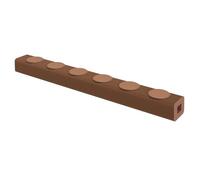 Sgabello pieghevole Sgabello moderno pieghevole in carta, panca estensibile con cuscino del sedile, sedia per il tempo libero per la decorazione della casa, per 6 persone(Brown,250-300X35X30CM)