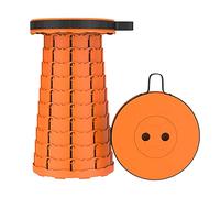 Sgabello pieghevole telescopico portatile, leggero e compatto, sedile da campeggio per attività all'aperto, barbecue, pesca, escursionismo, giardinaggio, uso interno, carico massimo, 5 confezioni