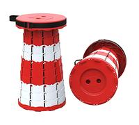 Sgabello pieghevole telescopico portatile, leggero e compatto, sedile da campeggio per attività all'aperto, barbecue, pesca, escursionismo, giardinaggio, uso interno, carico massimo, 5 confezioni