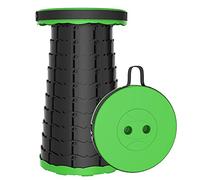 Sgabello pieghevole telescopico portatile, leggero e compatto, sedile da campeggio per attività all'aperto, barbecue, pesca, escursionismo, giardinaggio, uso interno, carico massimo, 5 confezioni