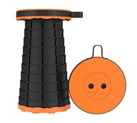 Sgabello pieghevole telescopico portatile, leggero e compatto, sedile da campeggio per attività all'aperto, barbecue, pesca, escursionismo, giardinaggio, uso interno, carico massimo, 5 confezioni